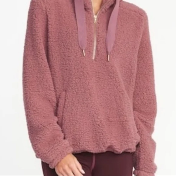 Cozy Sherpa Sweatshirt Hoodie/  Perfect Winter Hoodie - Picture 2 of 7